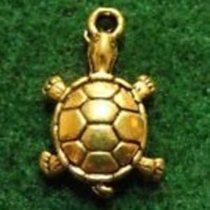 Antique Gold TURTLE Tortoise Charm for DIY Jewelry